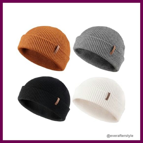 Unisex Fisherman Beanie Knitted Winter Hat Stretchy Comfort All-Day Warmth main image 7